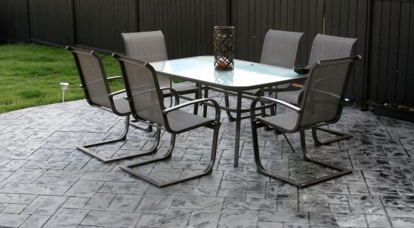 Porch Stamping in Santa Barbara